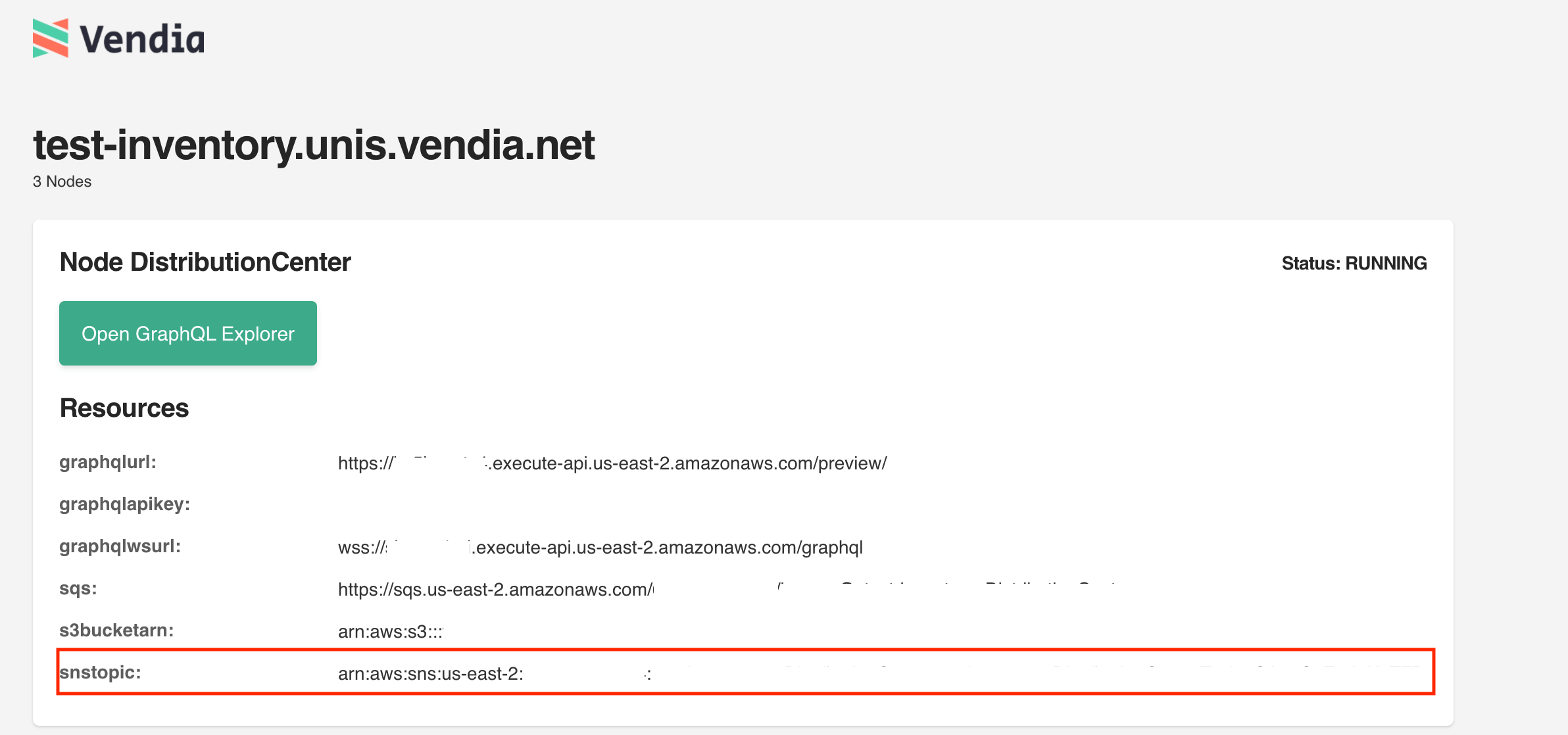 Image of Distribution Center Node Settings