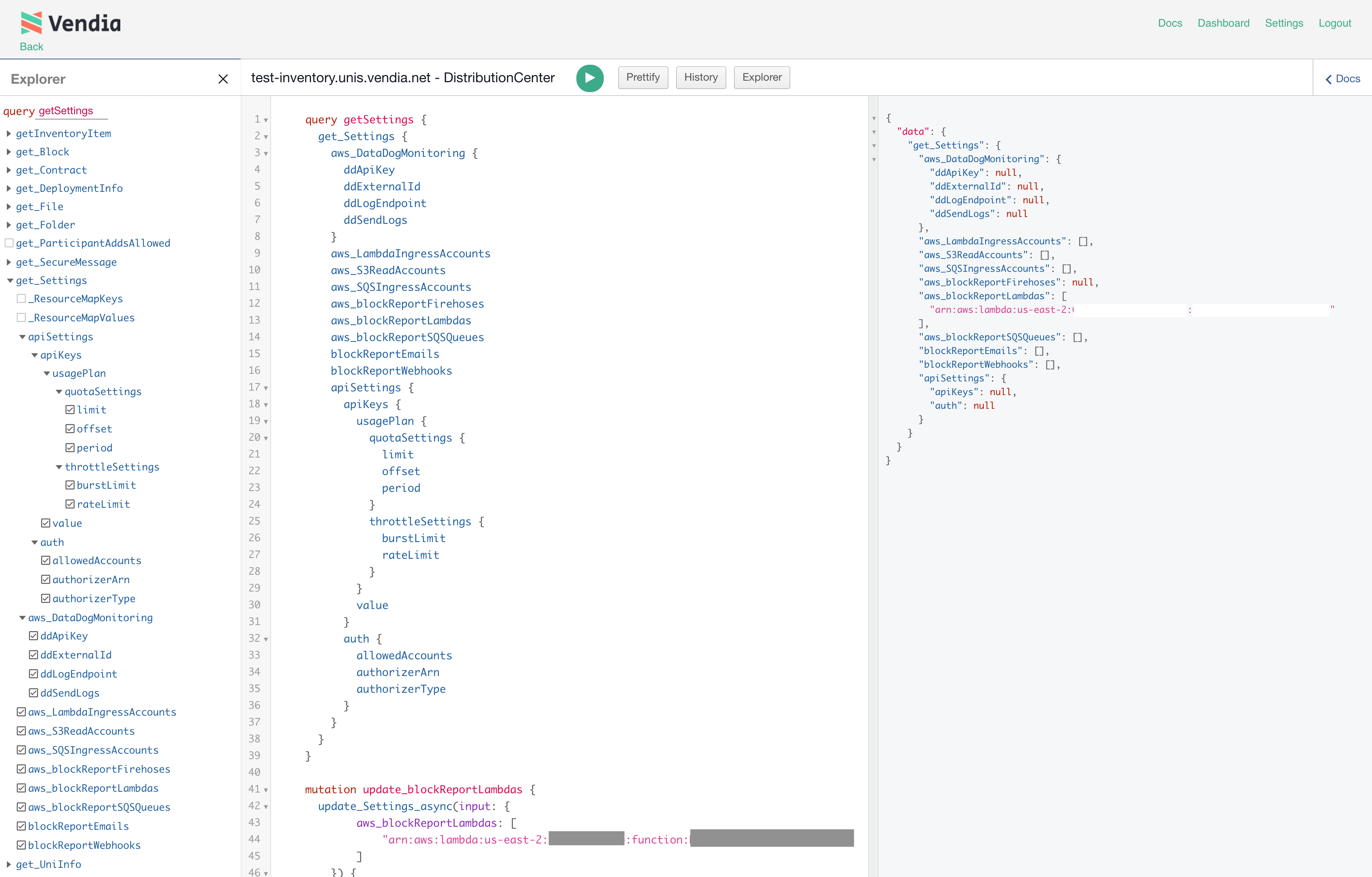 Image of Updated Distribution Center Node Settings