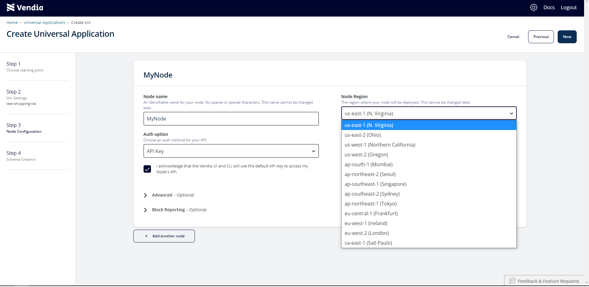 Step 3 - Node Configuration